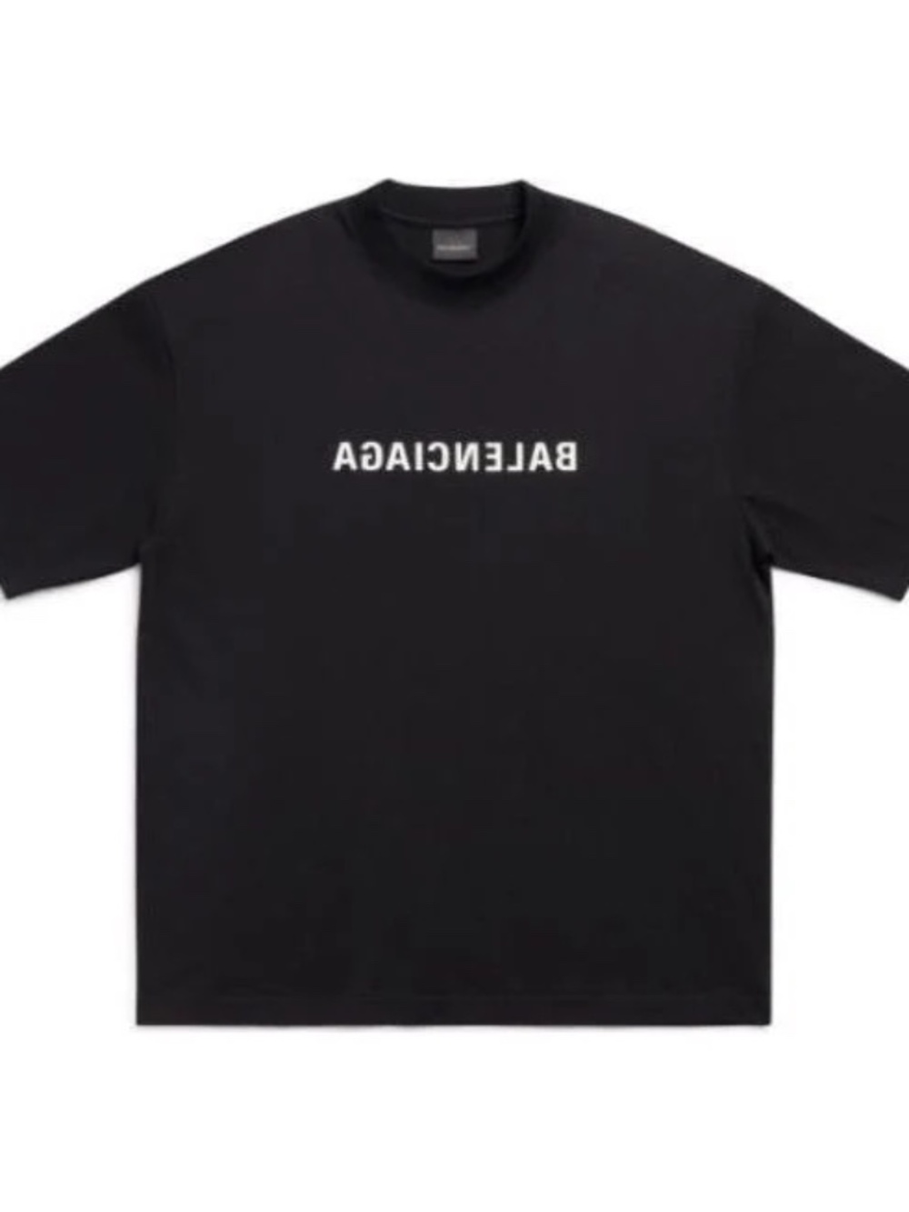 Balenciaga - Mirror Logo T-Shirt - Black - Unisex
